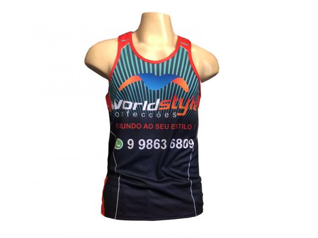 Regata sublimada 100% , tecido dray fit