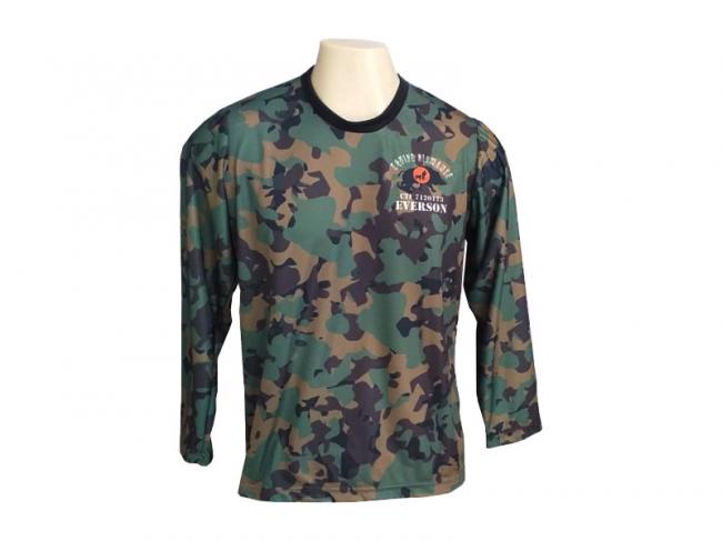 Camiseta manga Longa Camuflada, Ca�a ao Javali.