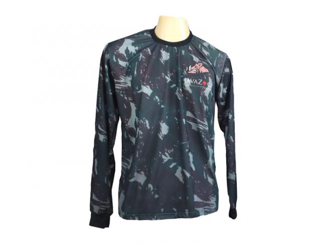 Camiseta manga Longa Camuflada, Ca�a ao Javali